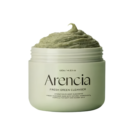Nettoyant doux exfoliant et purifiant au thé vert Arencia