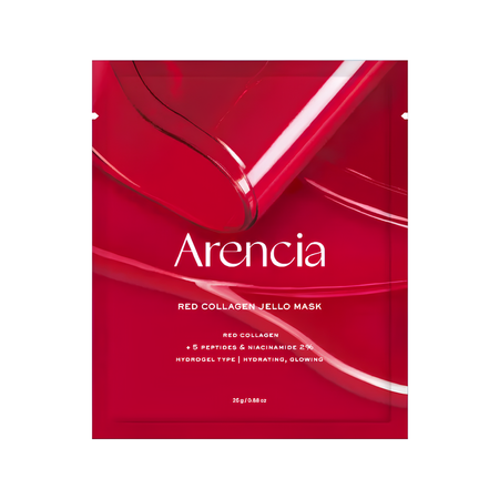 Masque hydratant et raffermissant au collagène rouge Arencia