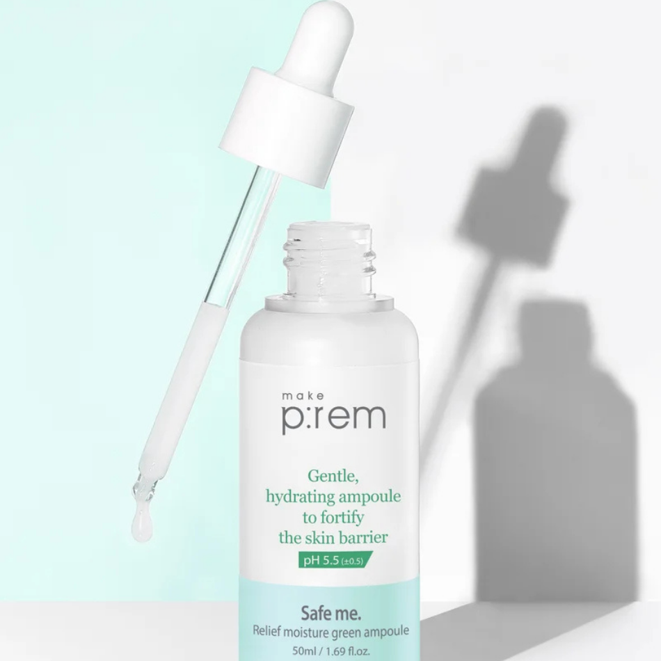 MAKE P:REM - Safe Me Relief Moisture Green Ampoule
