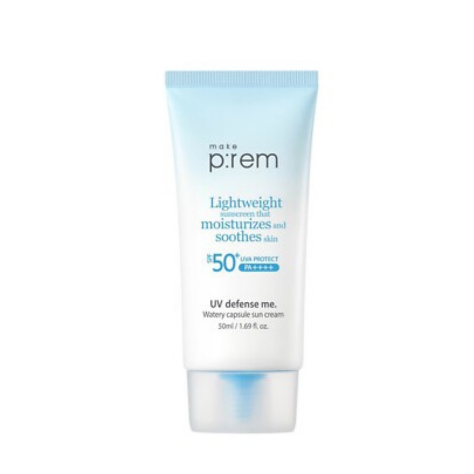 Crème solaire hydratante Make P:Rem bleue