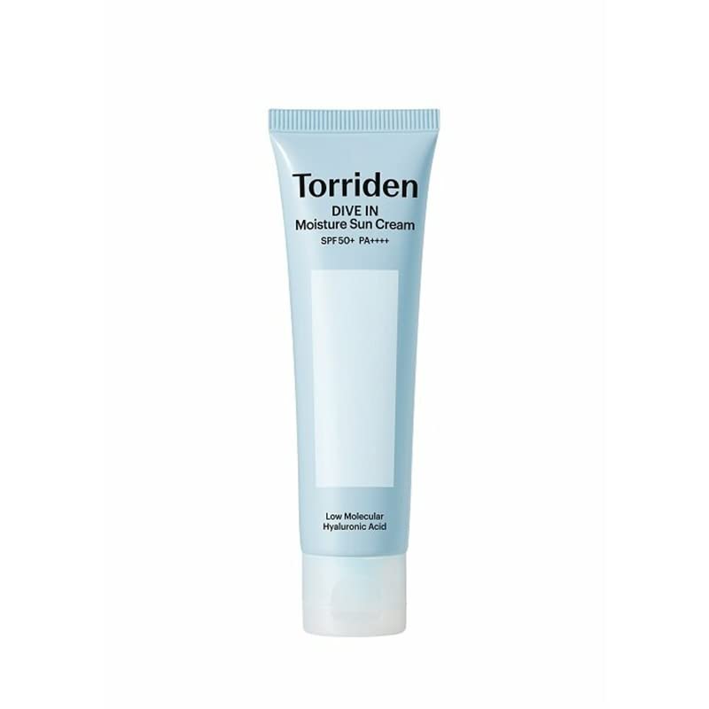 Crème solaire SPF50 Torriden dive in . Pour tous les types de peaux .