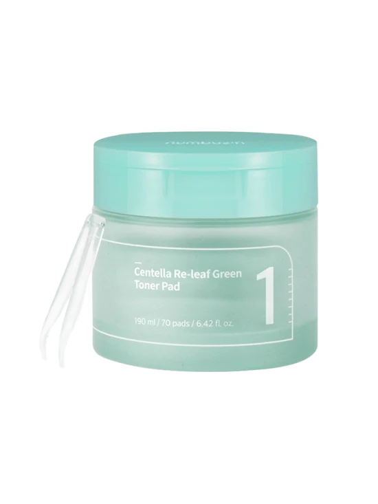 NUMBUZIN - No.1 Centella Re-Leaf Green Toner Pads