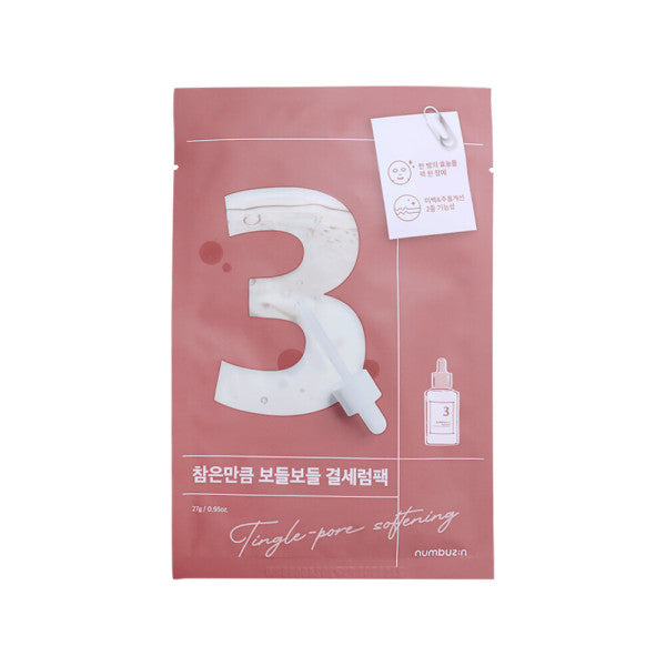 NUMBUZIN - Tingle-Pore Softening Sheet Mask No. 3